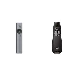 Logitech spotlight presenter, puntatore laser per presentazioni wireless, 2,4 ghz e bluetooth & r400 puntatore laser per presentazioni wireless, 2.4 ghz e bluetooth, ricevitore usb
