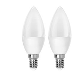 VoltShine Bombilla LED C37 E14 4W - Pack de 2, bajo consumo, larga vida útil, ideal para iluminación decorativa y de ambientación.