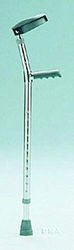 Days Childrens Double Adjustable Elbow Crutches, Paediatric Crutches, Lightweight Aluminum, Improves Control, Balance, and Mobility, Slip Resistant Ferrules (Eligible for VAT relief in the UK)