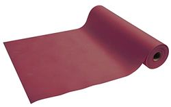 Disposable spun bound non-woven head to head - Roll 48 M long X 0.4 M wide pre-cut every 1.20 M - Represents 40 head to head - Tear-proof, water-repellent and wipe able material - burgundy (bright)
