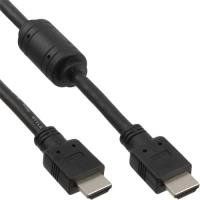 InLine 17603 HDMI Cable con Ferrita (Macho a Macho, 3 m), Color Negro