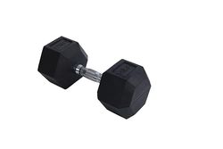Endless Pair of 15 Kg (2 * 33 LB) Hexagon Rubber Coated Dumbbell | Black | Material: Iron and Rubber | Perfect for Bodybuilding, Fitness, Weight Lifting and Training at Home or Gym