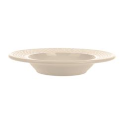 Assiette creuse Faïence Gamme GRAIN DE RIZ Ø 22.5 cm Coloris Taupe Décor Grain de riz