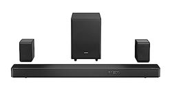 Hisense AX5125H Barre de Son Dolby Atmos 5.1.2 canaux 500 W avec Caisson de Basses sans Fil et Haut-parleurs arrière sans Fil Turly