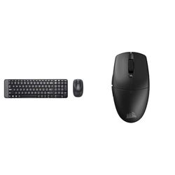 Logitech MK220 Compacte, Draadloze & CORSAIR M55 WIRELESS Lichtgewicht FPS Gaming