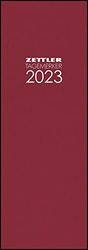 808-0011 - Agenda de oficina 2023, 10,4 x 29,6 cm, 1 día en 1 página, cubierta con estructura de lino, con perforación en las esquinas y marcapáginas