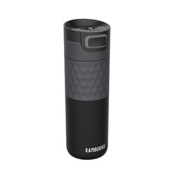 Kambukka termo ETNA GRIP Black Steel, acero inoxidable 500 ml