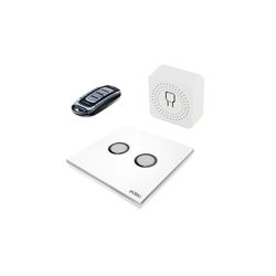 Kit edisio garage med 2 knappar + 4-kanals fjärrkontroll