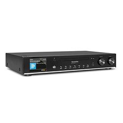 TechniSat DIGITRADIO 143 CD (V3) - Tuner HiFi numérique, Radio Internet (Dab+, FM, Bluetooth, Spotify Connect, Lecteur CD, Wi-FI, Largeur 43,5 cm, Commande Via Application, télécommande) Noir