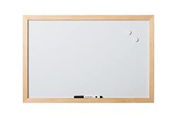 Bi-Office Lavagna Magnetica Optimum, Whiteboard, Cancellabile a Secco, Cornice In Legno Pino MDF, 60 x 45cm