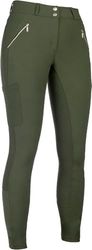 HKM Lia High Waist culera Full Silicona Pantalones de Montar para Mujer Verde Oliva 32