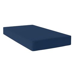 HappyFriday Hoeslaken, basic, marineblauw, 160 x 200 x 32 cm