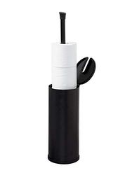 Zenna Home Smart Accessories NeverRust - Soporte de Papel higiénico de 3 Rollos de fácil Acceso, Aluminio, Negro Mate