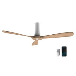 Cecotec Plafondventilator met afstandsbediening en WLAN EnergySilence Aero 5500 wit Aqua aangesloten. 40 W, diameter 52 inch, 3 bladen, beschermingsklasse IP44, winter-zomermodus, timer