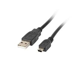 lanberg ca Usbk 11cc 0018/BK USB 2.0 A Male to B Mini USB Cable with Ferrite Core 1.8 m Black
