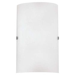 Eglo Aplique de parede Troy 3, candeeiro de mesa de 1 lâmpada, material aço, cor níquel mate, vidro branco acetinado, casquilho E14