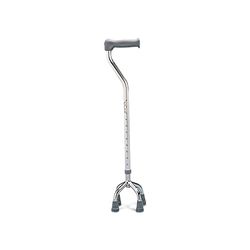 DAYS Adjustable Quadruped Walking Stick, Rubber Tips for Stability, Comfortable Handle, Cane Provides Extra Support and Stability, Small, 69 cm- 94cm