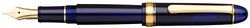 PLATINUM Pluma estilográfica japonesa 3776 Century Gold Trim Chartres Blue EF/Azul/0,24-0,28 mm/Hecho a mano/pluma de oro de 14 quilates con caja de regalo PNB15000-51EF