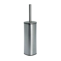 Blue Canyon Santorini Toilet Brush & Holder for Bathroom, Flexible Toilet Bowl Plastic Brush Head for Deep Cleaning, Compact Size, Elegant Design – Chrome