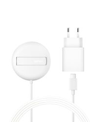 Belkin Station de Charge sans Fil (15 W, certifié Qi2 et Compatible MagSafe, pour Tous Les modèles de l'iPhone 16, 15, 14, Samsung Galaxy S25, pour Les AirPods, etc., avec Adaptateur Secteur - Blanc)