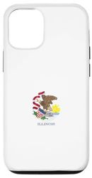 Carcasa para iPhone 15 Pro Bandera vintage de Illinois