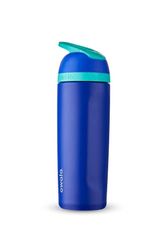 Owala Botella de agua con tapa de acero inoxidable con pajita integrada, 560 ml, color azul