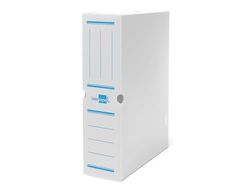 White liderpapel Definitive Plastic File Box Size 387 x 275 x 105 mm