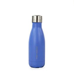 YOKO DESIGN 1336 - Botella isotérmica (Doble Pared, Acero Inoxidable, 19,8 x 6 x 6 cm), Acero Inoxidable, Azul, 19,8x6x6 cm