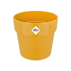 Elho B.for Original Rond 14 - Pot De Fleurs pour Intérieur - Plastique 100% recyclé - Ø 13.7 x H 12.5 cm - Jaune/Ocre