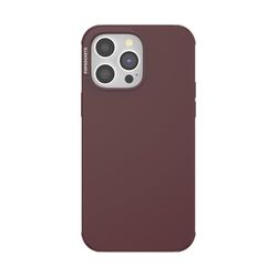 PopSockets Funda para iPhone 14 Pro MAX con MagSafe, Funda para iPhone 14 Pro MAX, el Agarre se Vende por Separado, Compatible con Carga inalámbrica - Oxblood