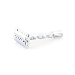 Epsilon Rasoio a Farfalla Argento Lucido, Standard, Unico