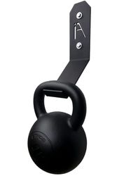 IRON AMERICAN Kettlebell Supporto da parete – Capacità di oltre 200 libbre USA, gancio da parete per casa e palestra, per appendere kettlebell di qualsiasi dimensione, accessori inclusi (gancio