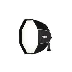 Rollei Softbox per flash a scatto, 50 cm, illuminazione perfetta, alta compatibilità, luce morbida, facile da montare, compatto e leggero, con diffusore e griglia