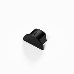 D-Line Mini cappuccio liscio nero – Finire ordinatamente estremità aperte di 30 x 15 mm tronco – 1 confezione