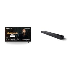 Sony BRAVIA KD-75X85L, Full Array LED, 4K HDR, Google TV, ECO PACK, BRAVIA CORE, Seamless Edge Design, Modello 2023 + HT-A3000 Soundbar TV bluetooth a 3.1 canali