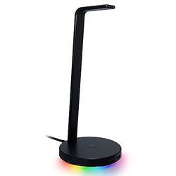 Razer Base Station V2 Chroma - Met USB-hub uitgeruste headset-standaard met Razer Chroma RGB-verlichting (met 7.1 surround sound, Geïntegreerde headset-standaard met antisliplaag) Zwart