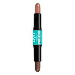 NYX Professional Makeup Highlight & Contour Stick, Dual-Ended Contour Stick, Shapes and Brightens, Blendable & Vegan, Wonder Stick, Light Medium