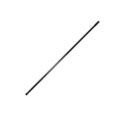Homéa, mango de escoba de metal, punta fija, 119 cm, color gris