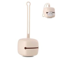 Jané Compartiment Porte-tétines en Silicone, Boîte à Sucettes, Peut Contenir 2 Sucettes, Sans BPA, apte pour Lave-vaisselle, Beige