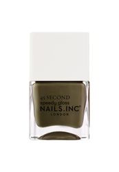 Nails 45 Second Speedy Gloss Waiting On Westminster 14ml, Khaki Green Nail Polish