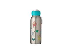 Mepal - Insulated Bottle Flip-Up Campus - Insulated Drinking Bottles For Children - Stainless Steel Drinking Bottle - 9 Hours Hot & 12 Hours Cold - BPA-Free - 350 ml - Animal Friends