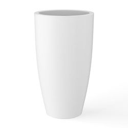 Kante Fioriera, Cemento, Bianco puro, 23,6" H
