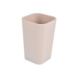 Douceur d'Intérieur Interior 6ASB226TA Vaso dulzura Baño Taupe plástico 7 x 7 x 11 cm