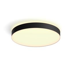 Philips Hue White Ambiance Plafonnier Enrave XL, Noir, compatible Bluetooth, fonctionne avec Alexa, Google Assistant et Apple Homekit