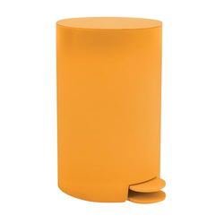 MSV, Poubelle à cosmétiques Modèle Osaki, 3 litres, Couvercle, Poubelle à Pédale pour Toilettes Salles de Bain, Compact, Petit Espace, avec Récipient intérieur Amovible, Safran