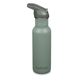 Klean Kanteen Classic Drinkfles, 532 ml, roestvrij staal, zeespray, flip-sportdop, lekvrij, BPA-vrij, licht en duurzaam, drinkfles voor sport, kantoor, school, outdoor