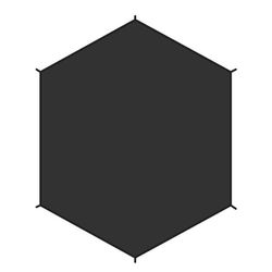 Fjallraven Dome 3 Footprint, Tents Accessories Unisex Adulto, Negro (Black), Talla Única