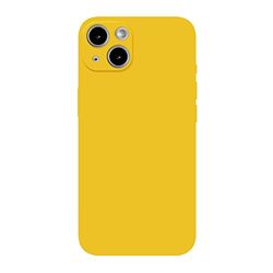 cileen Custodia per iPhone 13, a prova di goccia, antiscivolo, morbida plastica TPU abrasiva, custodia sottile (giallo)