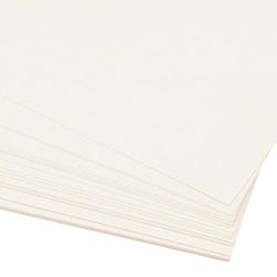 Craftelier - Pack of 25 Double Sided Cardstock | Ideal Material for Cardmaking, Scrapbooking and Crafts Projects | Weight 250gsm | Size 30.48 x 30.48 cm (12" x 12") - Ivory White