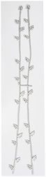 Rayher Plantas de cera para decoração de velas, com folhas, cor prateada, 2 unidades